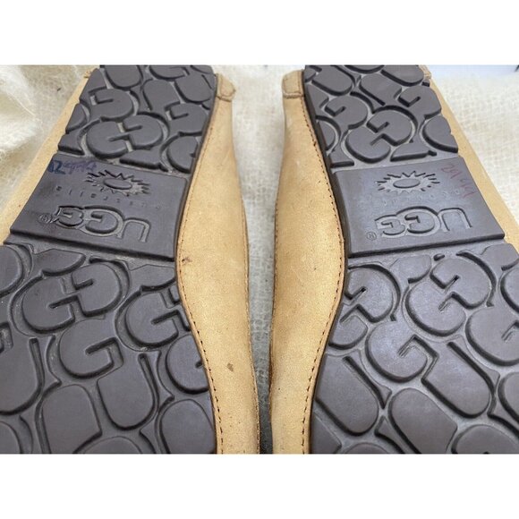 UGG Slippers  Men’s Size 11  5102 Moc Slip On Tan Rubber Soles main image 9